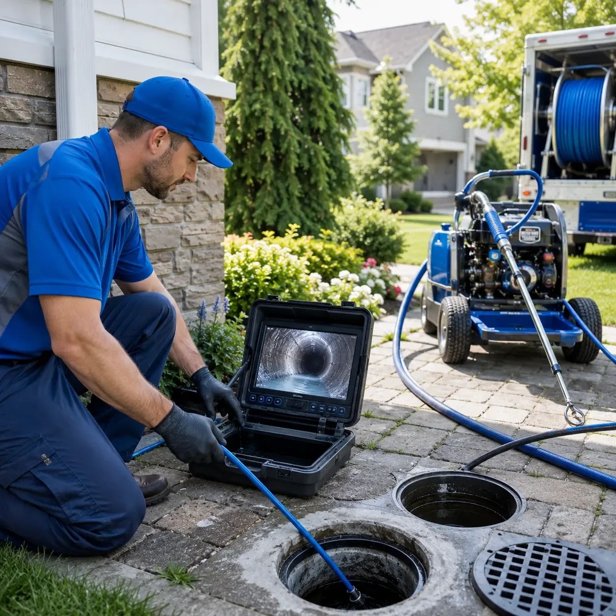 Outdoor drain cleaning professionals serving Oak Ridge, PA